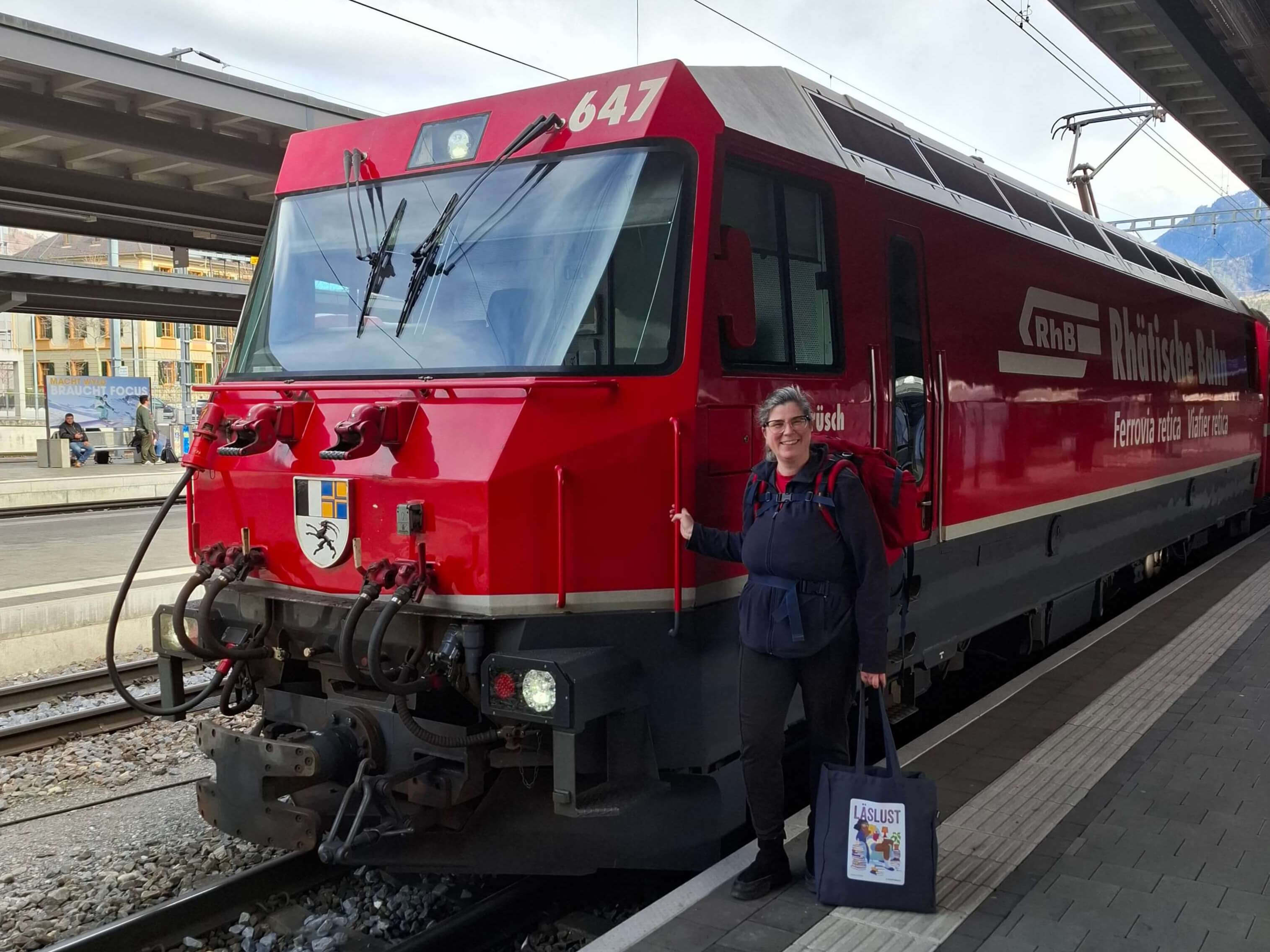 anna with train